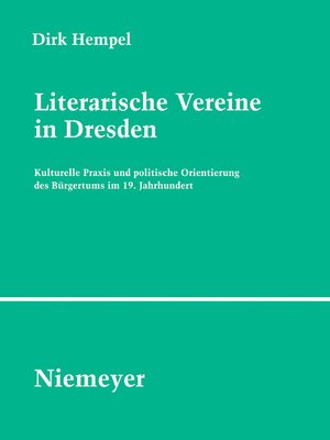 cover image of Literarische Vereine in Dresden